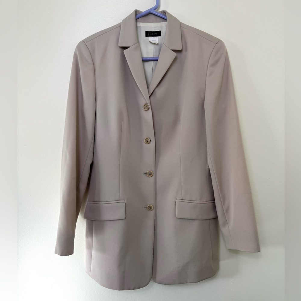 J. Crew Women's Wool Long Blazer Jacket, Size 4